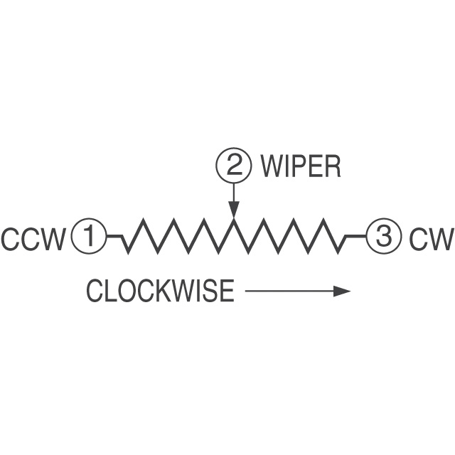 3006P-1-501 Bourns Inc.  Trimmer Potentiometers